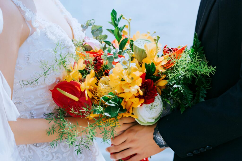 Trouwen bruiloftbloemen